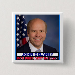 Tekniker. John Delaney för presidenten 2020 Knapp