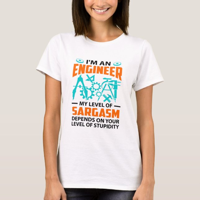 Tekniker Sarcasm T Shirt (Framsida)