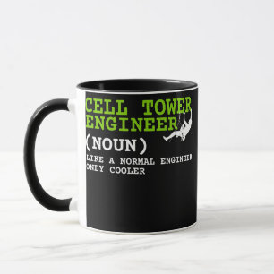 Tekniker vid Cell Torn Ingenjör och Torn Kliber Mugg