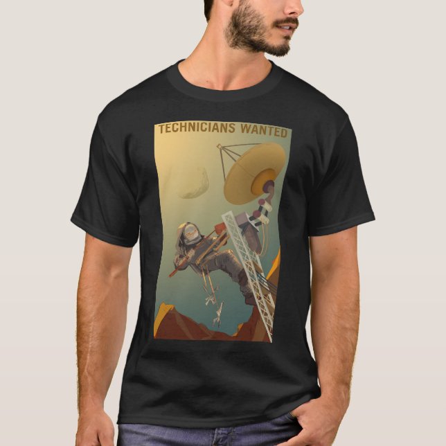 Tekniker ville ha terraform Mars T Shirt (Framsida)
