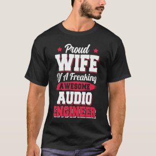 Teknikfrun Ljud Technology Audio Ingenjör T Shirt