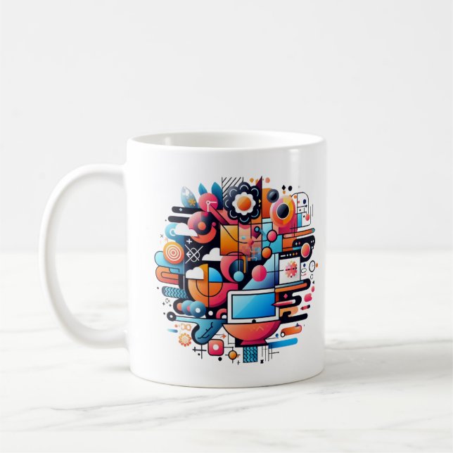 Teknikfusionsdesign för modern estetisk tese kaffemugg (Vänster)