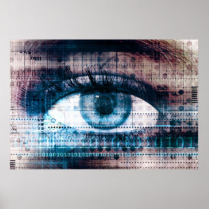 Teknikinnovation med Electronic Öga Poster
