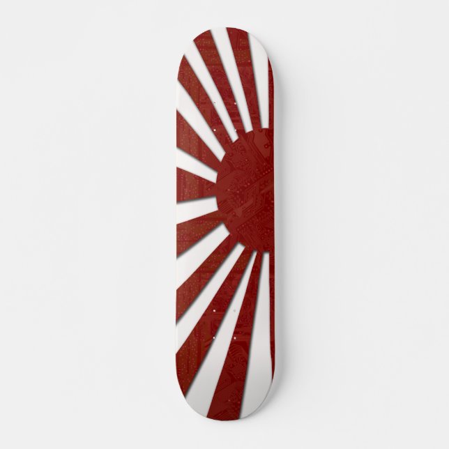 teknikjapan mini skateboard bräda 18,7 cm (Framsida)
