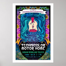 Teknikmotormotorns hemträdsskiss poster