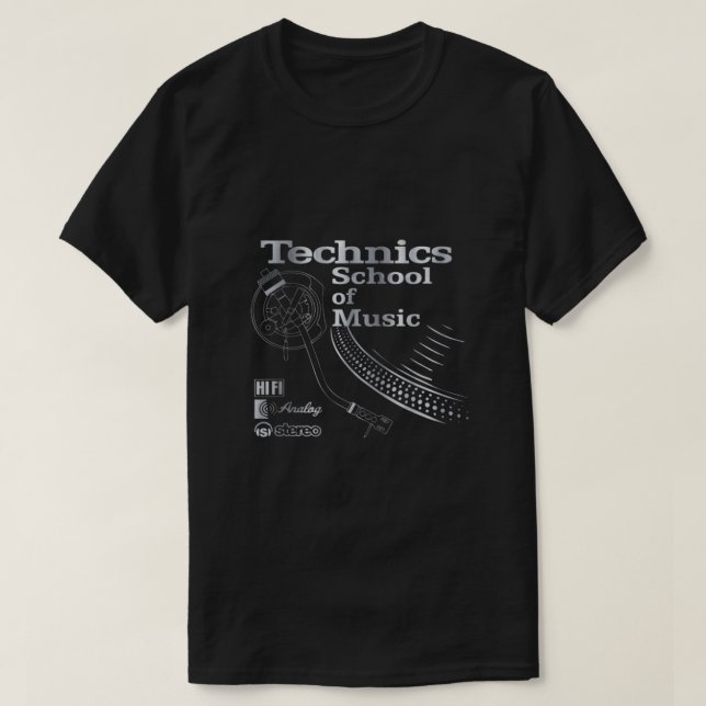 Teknikskola för musik t shirt (Design framsida)