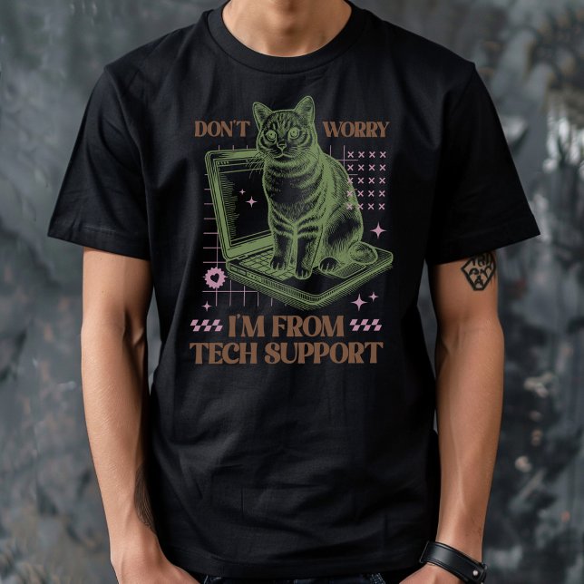 Tekniksupport - kunddator t shirt (Skapare uppladdad)