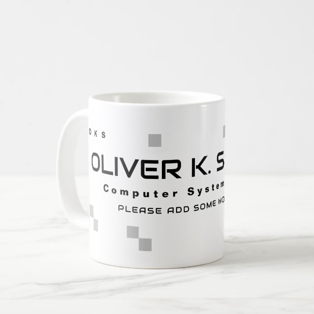 Teknikyrket Modern Kaffemugg (Framsida vänster)