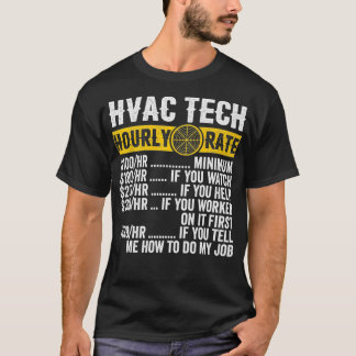Teknisk apparat för Vintage HVAC-teknik, timtaxa T Shirt