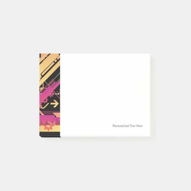 Teknisk bakgrund för raster 7 post-it block (Framsida)