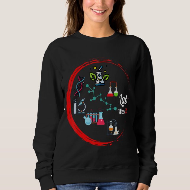 Teknisk Coola Teknisk laboratorieundersökning Veck T Shirt (Framsida)