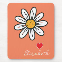 Teknisk Daisy Illustration Cute Retro Desk Accey