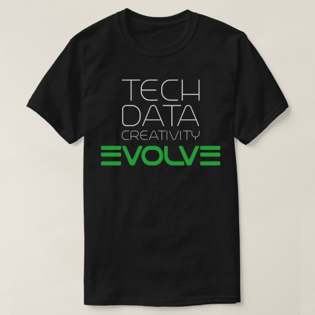 Teknisk datakreativitet Evolve Electric T Shirt (Design framsida)