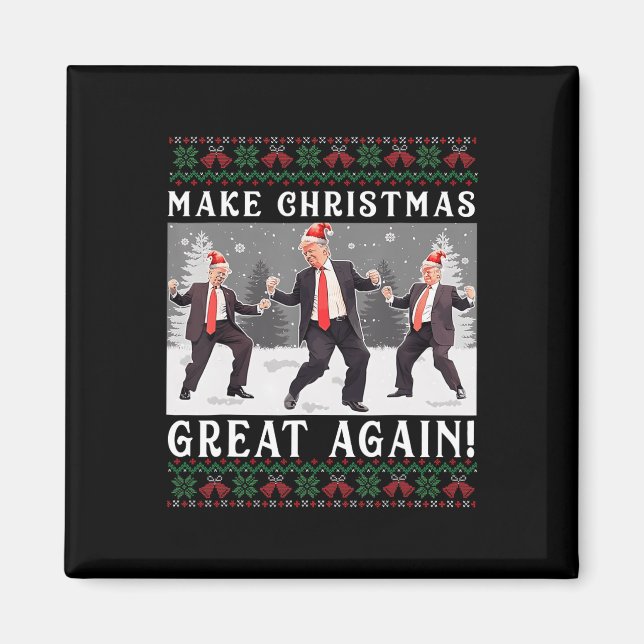 Teknisk design Gör julen Underbar igen, jultomtras Magnet (Framsidan)