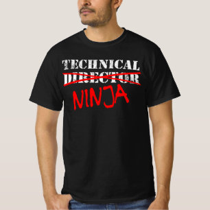 Teknisk direktör för Ninja Theater Backstage Cre T Shirt