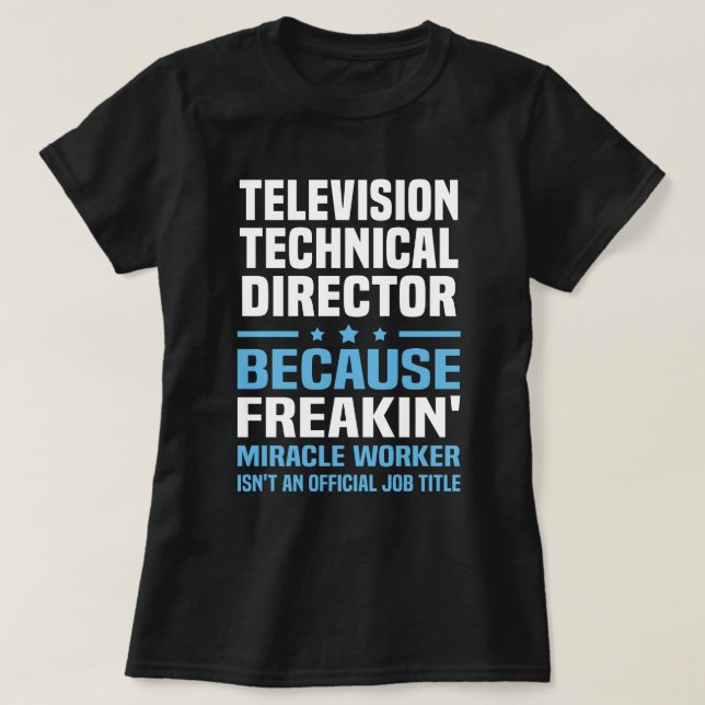 Teknisk direktör för TV T Shirt (Design framsida)