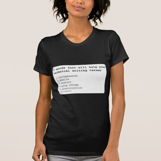 Teknisk författare tee shirt (Framsida)