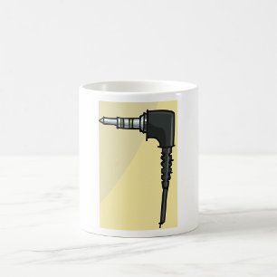 Teknisk gadgetillustration för TRRS Audio Jack Con Kaffemugg