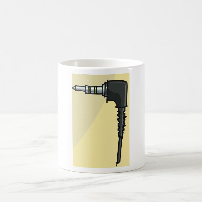 Teknisk gadgetillustration för TRRS Audio Jack Con Kaffemugg (Skapare uppladdad)