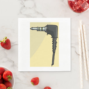 Teknisk gadgetillustration för TRRS Audio Jack Con Pappersservett