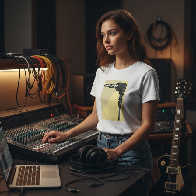 Teknisk gadgetillustration för TRRS Audio Jack Con T Shirt (Skapare uppladdad)