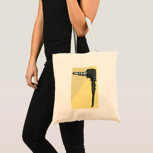 Teknisk gadgetillustration för TRRS Audio Jack Con Tygkasse