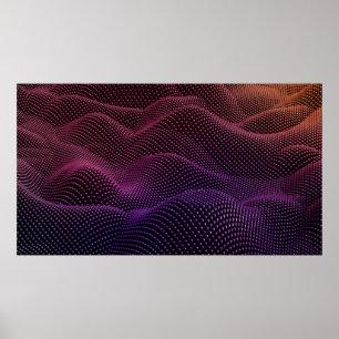Teknisk geometri, svart bakgrund. 3d illustration poster