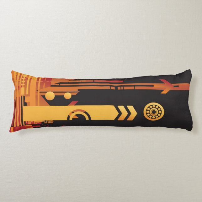 Teknisk halvtonbakgrund 2 kroppskudde (Framsidan)