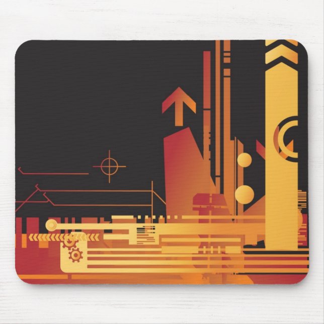 Teknisk halvtonbakgrund 2 musmatta (Framsidan)