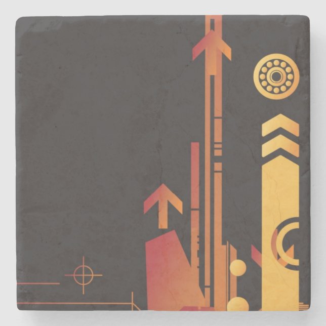 Teknisk halvtonbakgrund 2 stenunderlägg (Framsidan)