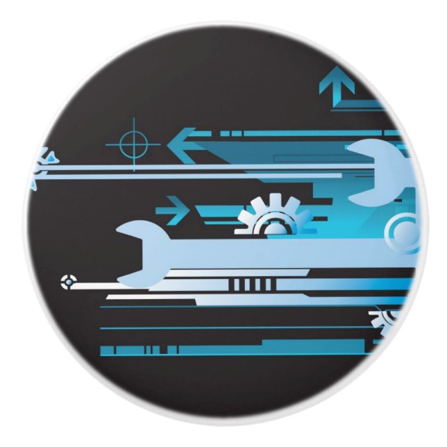 Teknisk halvtonbakgrund 3 knopp (Framsidan)