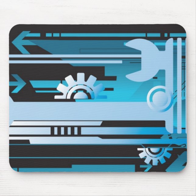 Teknisk halvtonbakgrund 3 musmatta (Framsidan)