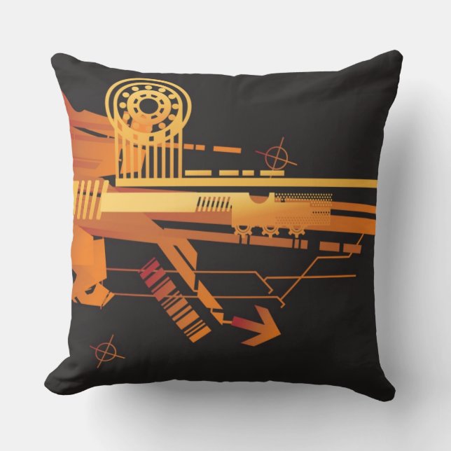 Teknisk halvtonbakgrund 6 kudde (Framsida)