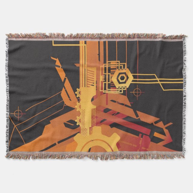 Teknisk halvtonbakgrund filt (Framsidan)