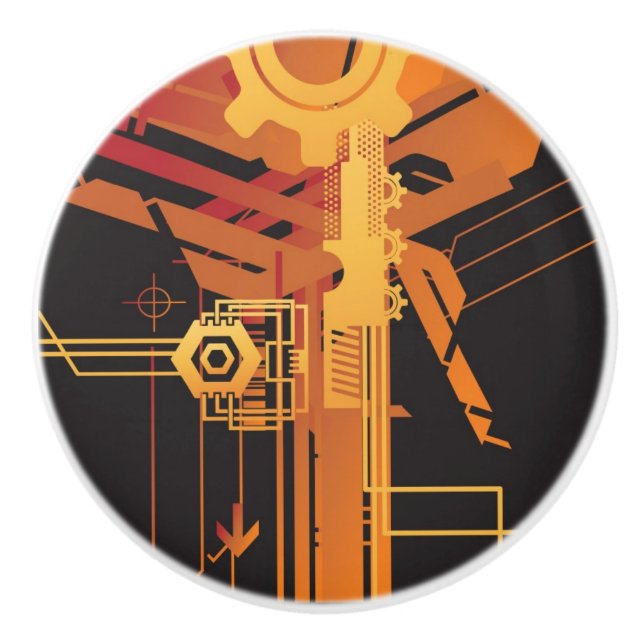 Teknisk halvtonbakgrund knopp (Framsidan)