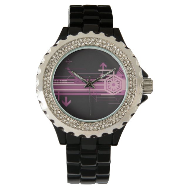 Teknisk halvtonsraster mönster armbandsur (Framsida)