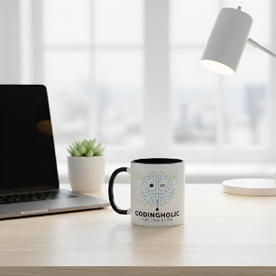 Teknisk Hjärna Kodningskombination Mugg Set