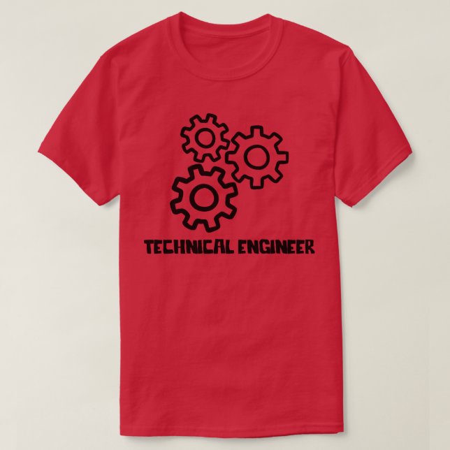 Teknisk Ingenjör T Shirt (Design framsida)
