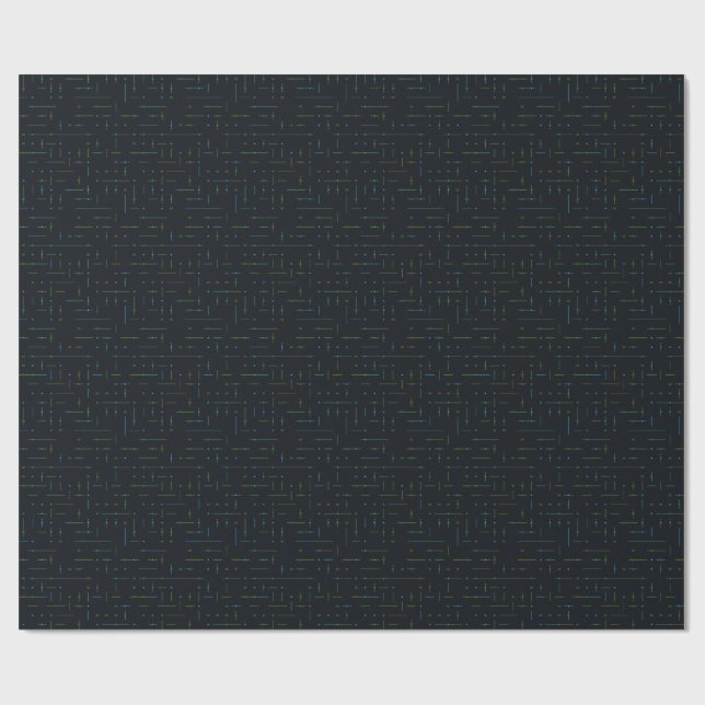 Teknisk kretskortslös mönster presentpapper (Platt)