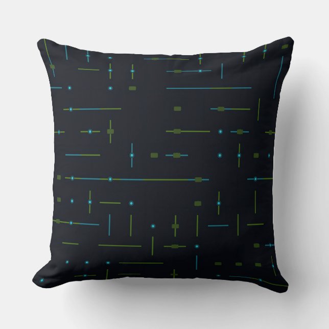Teknisk kretskortslös pattern kudde (Framsida)