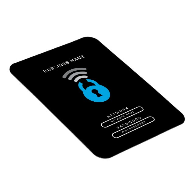 Teknisk logotyp för WiFi Nyckel Magnet (Högersidan)