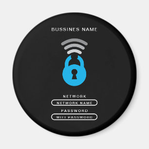 Teknisk logotyp för WiFi Nyckel Magnet