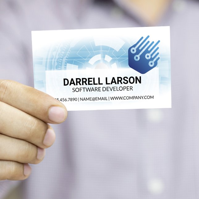 Teknisk Logotyp | INGENJÖR SOFTWARE Visitkort (Skapare uppladdad)