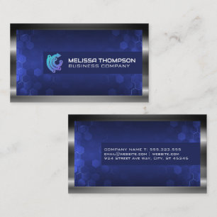 Teknisk Logotyp Modern geometrisk bakgrund Visitkort