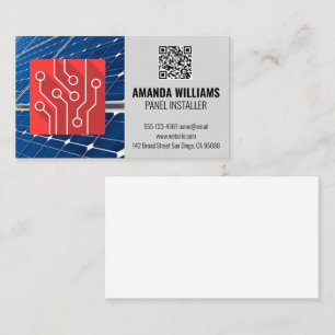 Teknisk Logotyp Solpanel QR-kod Visitkort