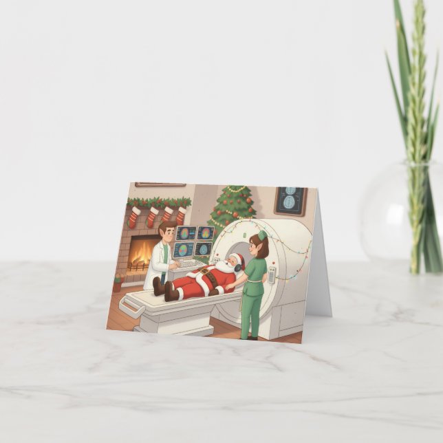 Teknisk/nutida julkort för MRI/CT Techs Kort (Framsida)