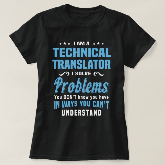 Teknisk översättning t shirt (Design framsida)
