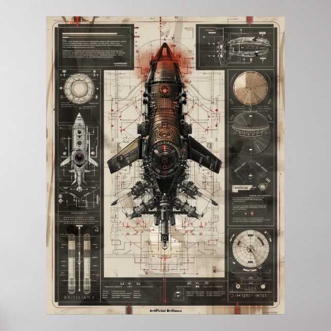 Teknisk Po för avancerade hyperreala infografiktes Poster (Framsidan)