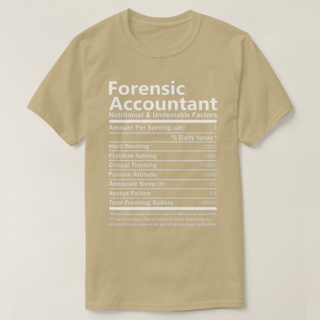 Teknisk revisor Nutritional och Odiskutabelt Fac T Shirt (Design framsida)