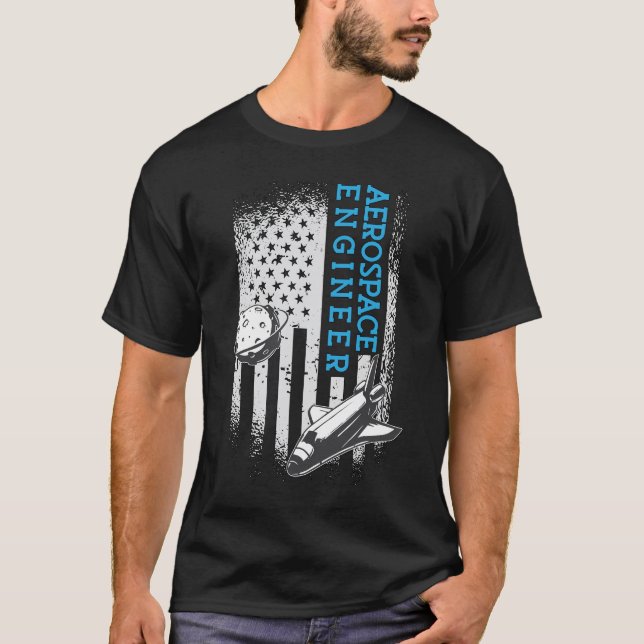 Teknisk rymd i Ingenjör T Shirt (Framsida)